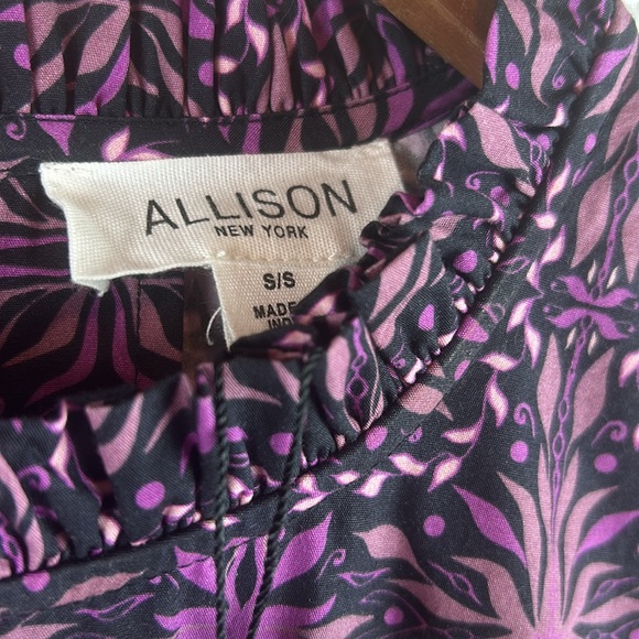 NWT new Allison New York Sandra Dress - Plum Kaleidoscope - Picture 8 of 9